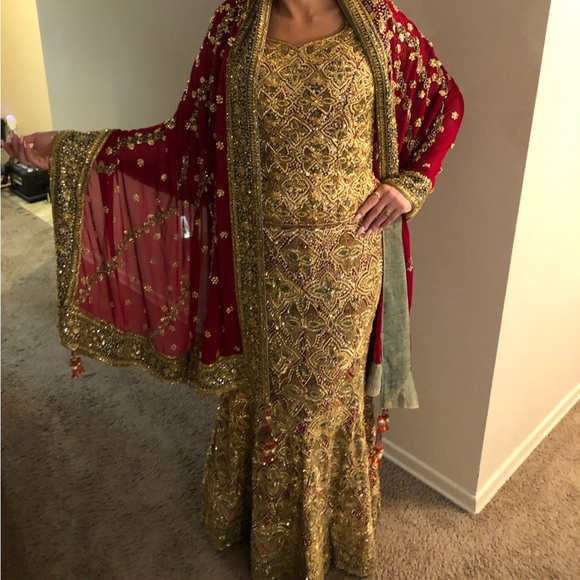 Indian wedding dress Lehengh Formal dress - Picture 1 of 14